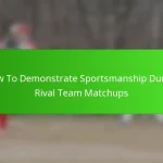 How To Demonstrate Sportsmanship During Rival Team Matchups