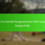 How To Handle Disagreements With Umpires Respectfully