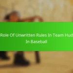 The Role Of Unwritten Rules In Team Huddles In Baseball