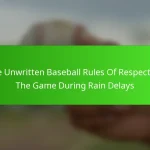 The Unwritten Baseball Rules Of Respecting The Game During Rain Delays