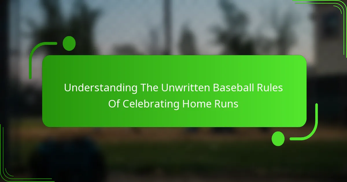 Understanding The Unwritten Baseball Rules Of Celebrating Home Runs