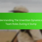 Understanding The Unwritten Dynamics Of Team Roles During A Slump